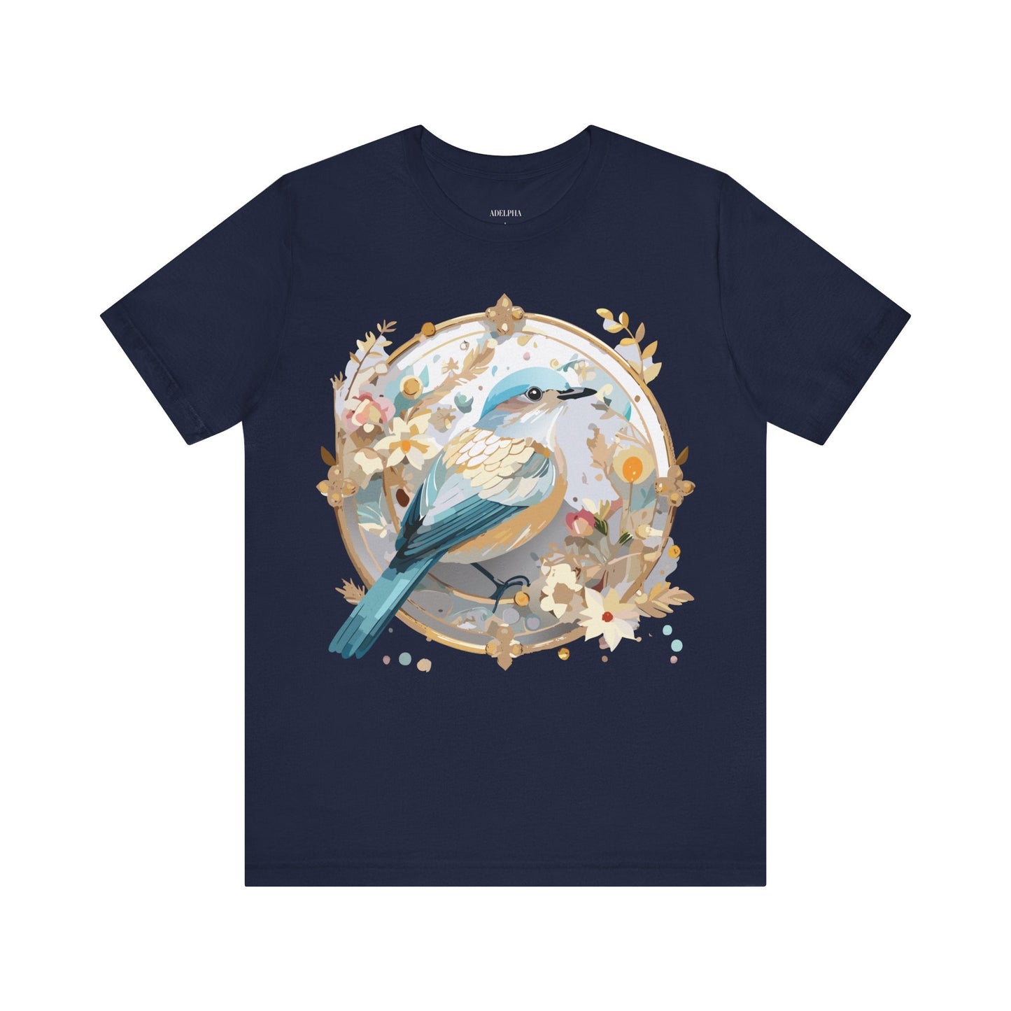 Adelpha Medallion Graphic Tee Unisex Jersey Short Sleeve Vintage Art Design Shirt