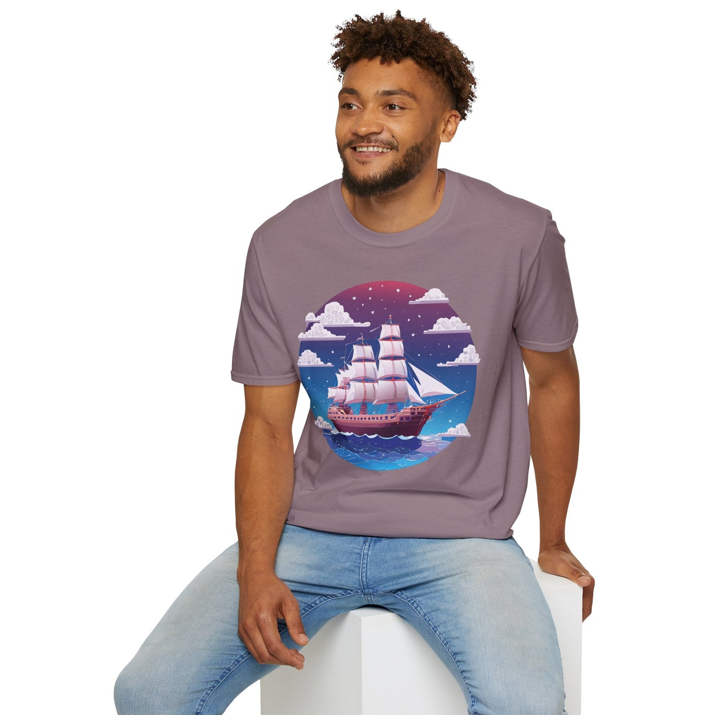 Ship T Shirt Frigate T Shirt Vessel Tee Shirt Unisex Softstyle 100 Percent Ring Spun Cotton