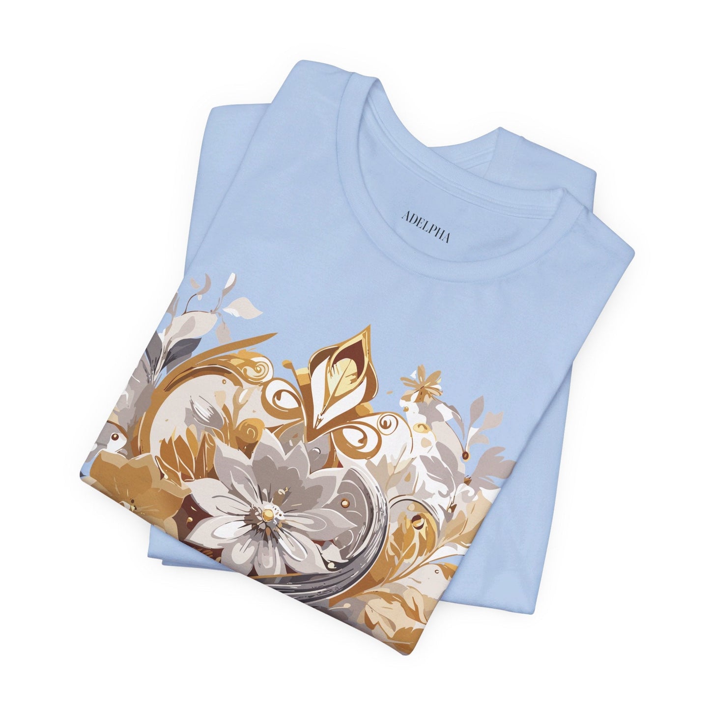Adelpha Vintage Inspired Unisex Graphic Tee Short Sleeve Jersey Art Design Premium Casual Wear