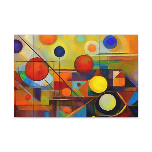 Abstract Oil Painting Print Canvas 24x16, 30x20, 36x24, 48x32, 60x40 Bright Latex Inks, Pine-Wood Inner Frame ABH-40