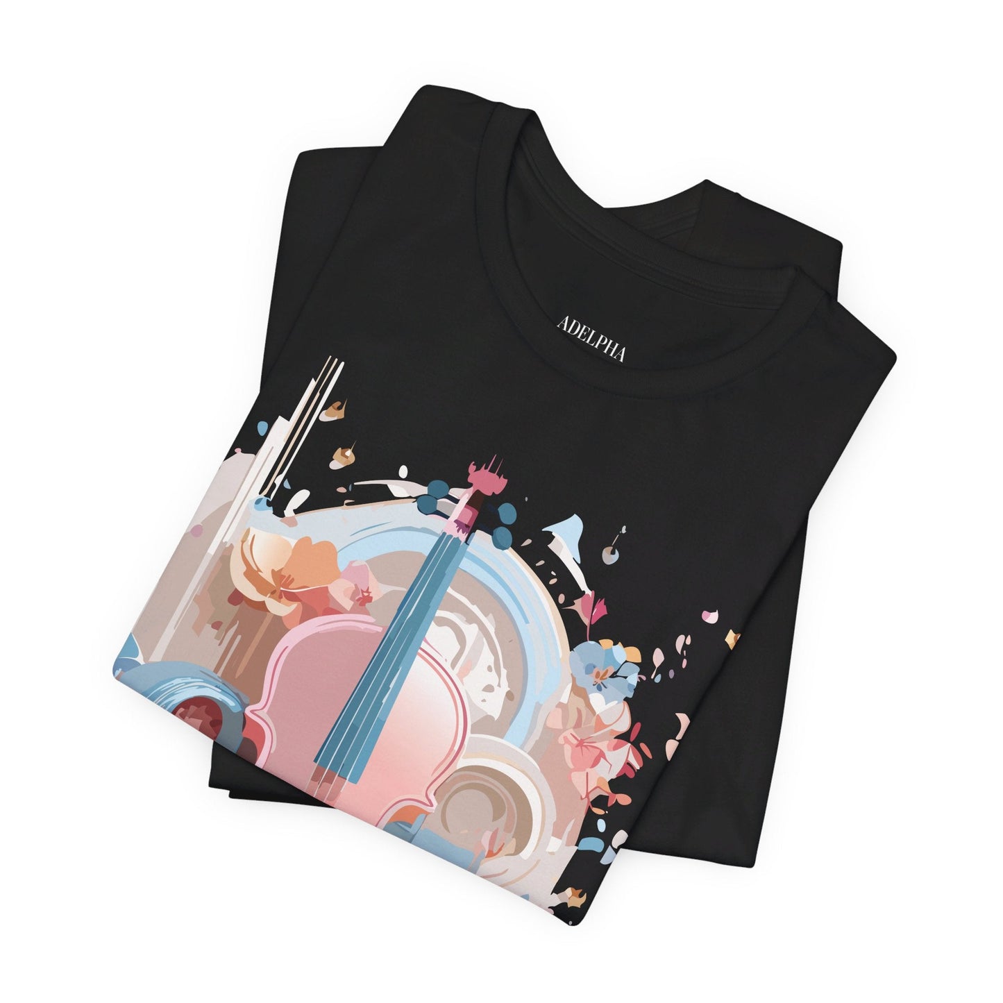 Music T Shirt Unisex Graphic Tee By Adelpha Art Design Vintage Inspired Short Sleeve