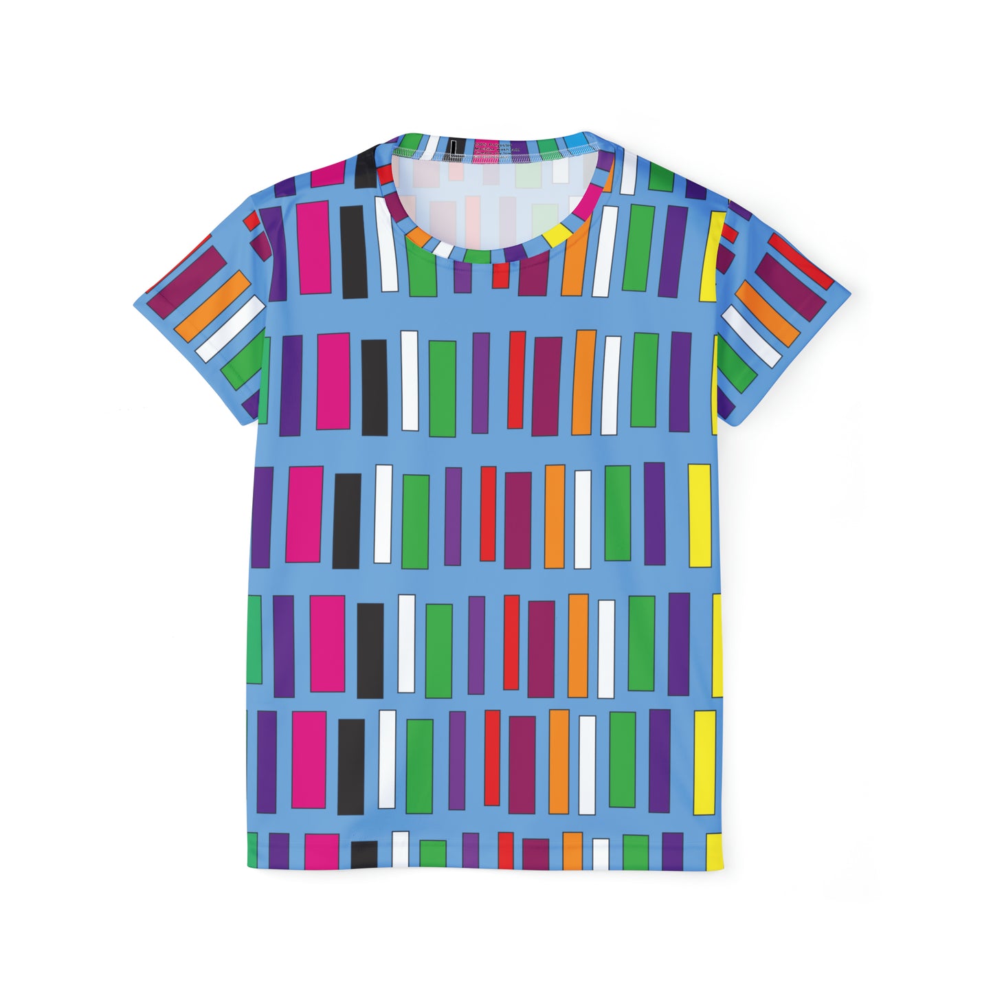 Poly Jersey Tee Shirt with abstract prints