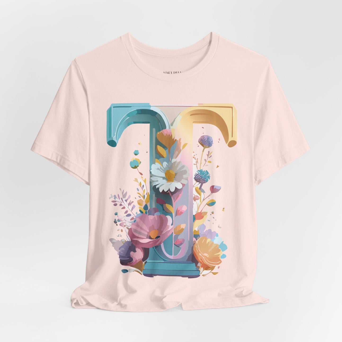 Unisex Letter T Shirt Graphic Tee With Vintage Adelpha Artwork Premium Comfort And Everyday Style