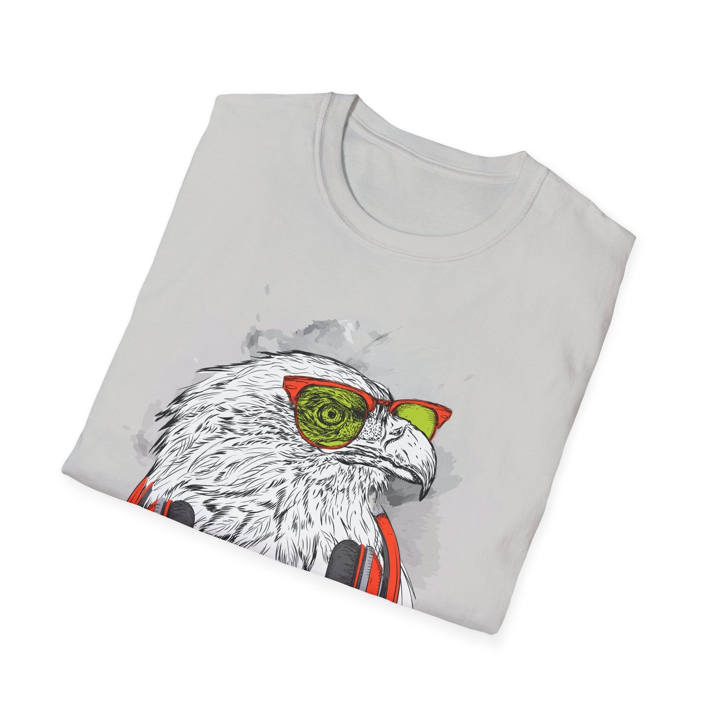I Love Music Animals Shirt With Headphones Unisex Gildan Softstyle 64000 Tee Premium
