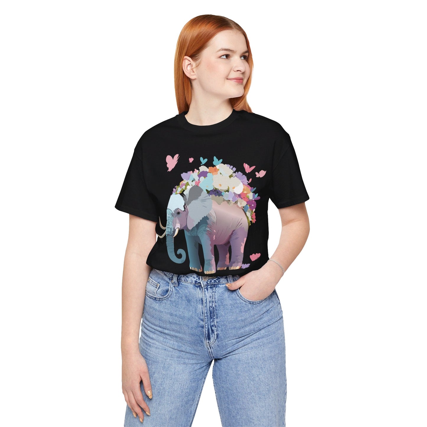 Elephant Shirt Graphic Tee Unisex Vintage Inspired Art Design By Adelpha Original Artwork