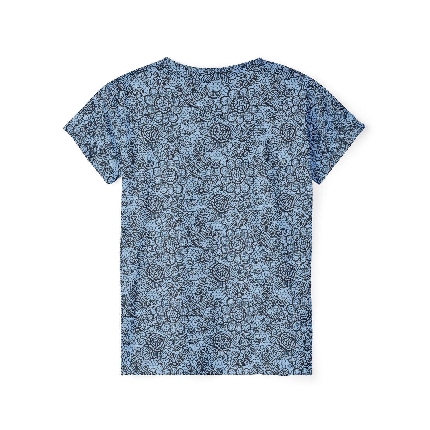 Women Poly T-Shirt with Lace Print 31
