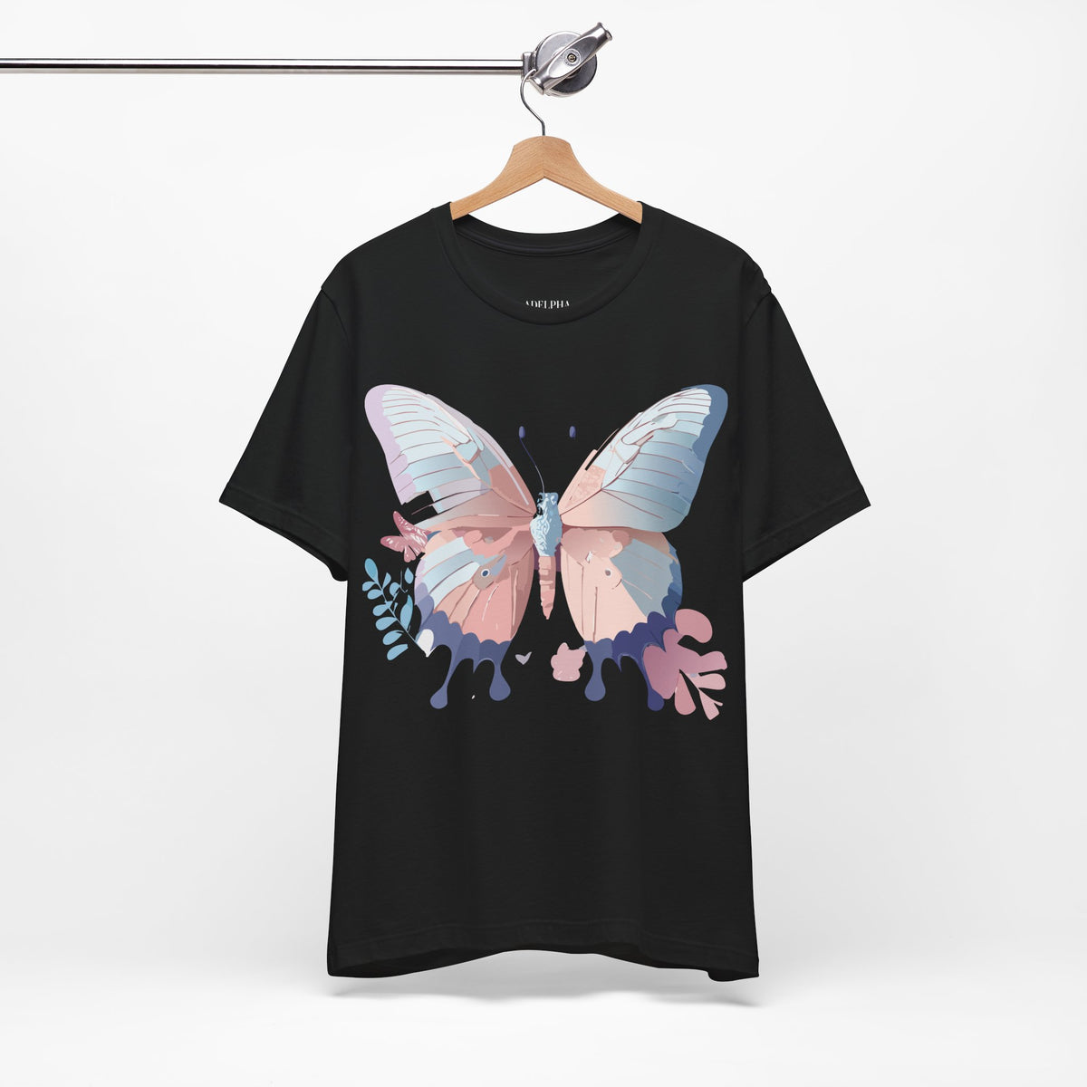 Butterfly Graphic Unisex Cotton Bella+Canvas Tee with Art Design n70