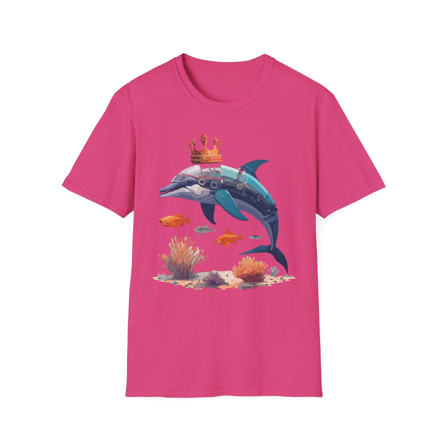Dolphin Shirt Unisex Softstyle Short Sleeve Tee Gildan 64000 100 Percent Ring Spun Cotton