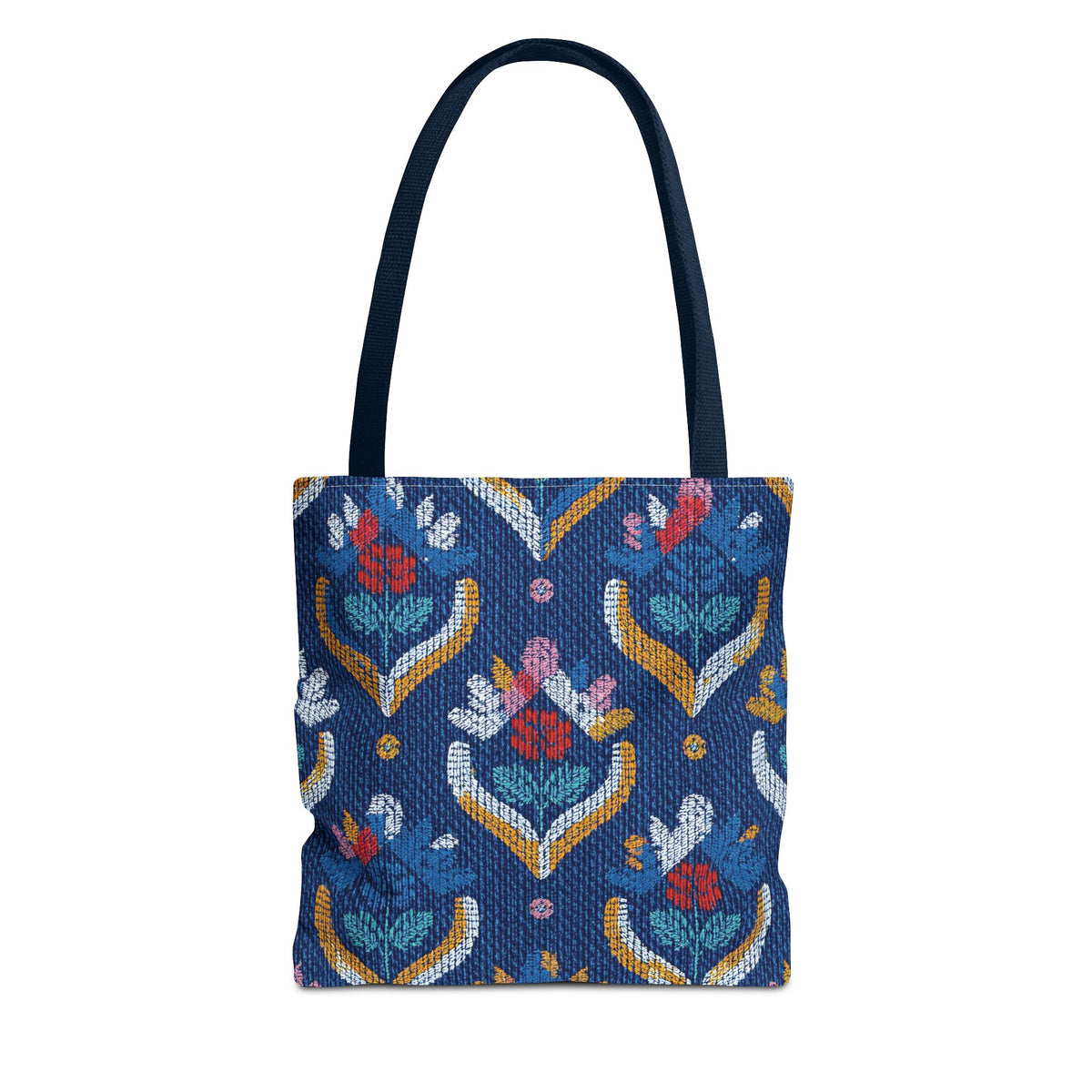 Denim Fabric Imitation Print Unisex Canvas Bag Poly Spun 3 Sizes Tote Bag 150