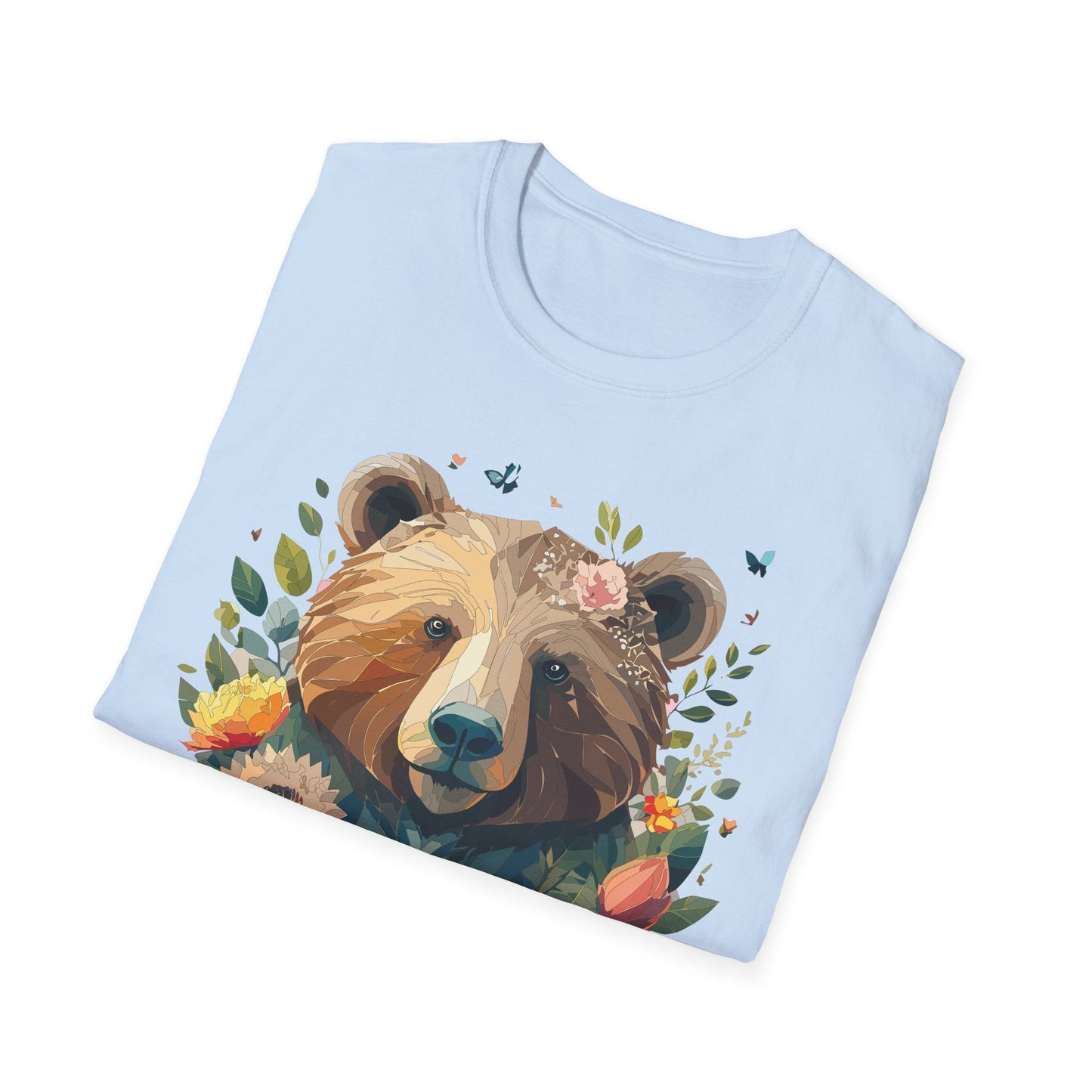 Bear T Shirt Unisex Teddy Bear Tee Gildan Softstyle 64000 100 Percent Ring Spun Cotton