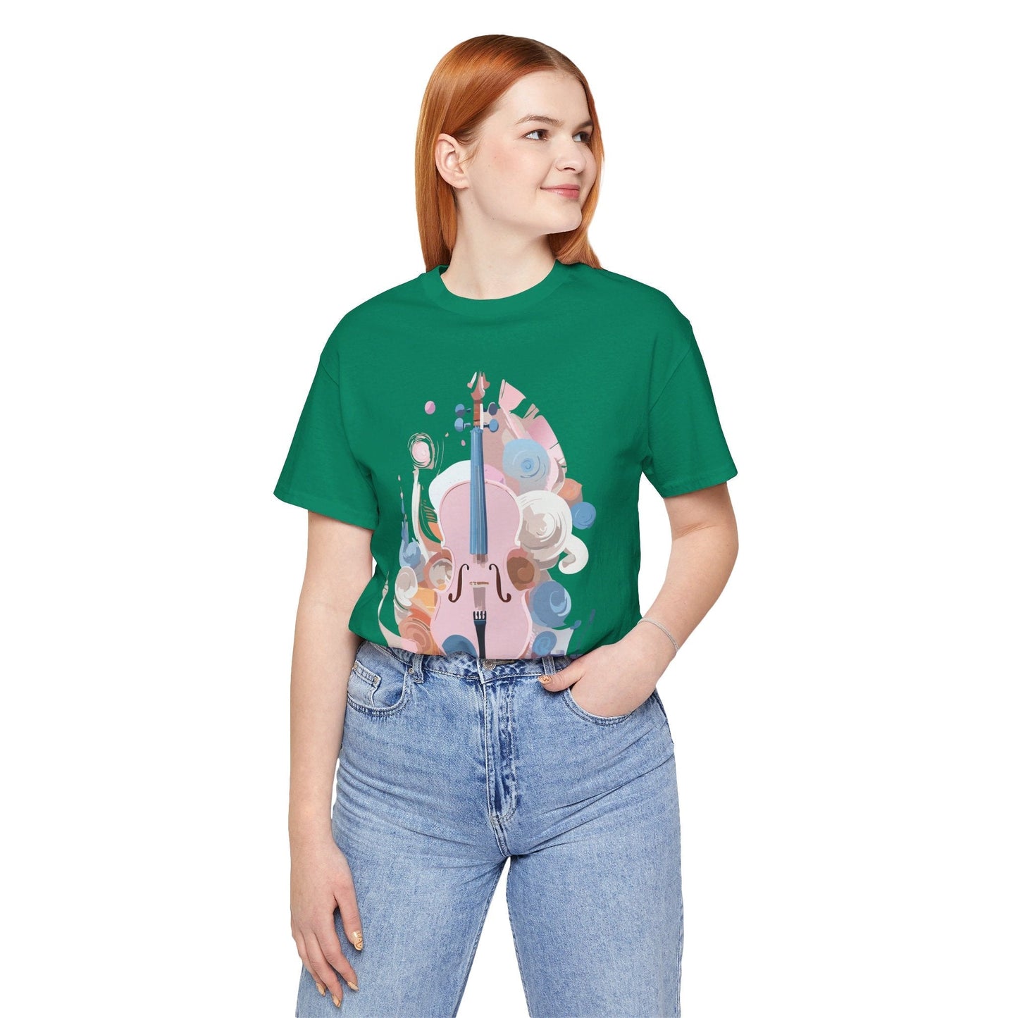 Music T Shirt Unisex Graphic Tee Vintage Inspired Artwork By Adelpha Short Sleeve