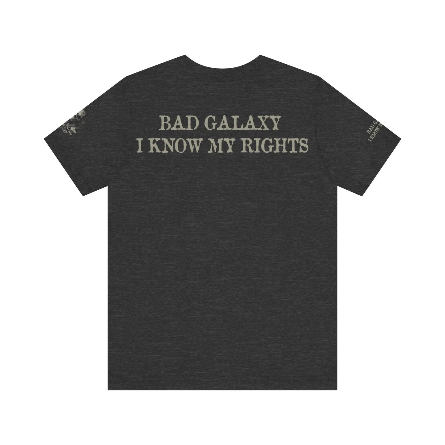 Bad Galaxy Skull T Shirt Made In USA 100 Percent Cotton Eco Friendly Inks Durable Stitching