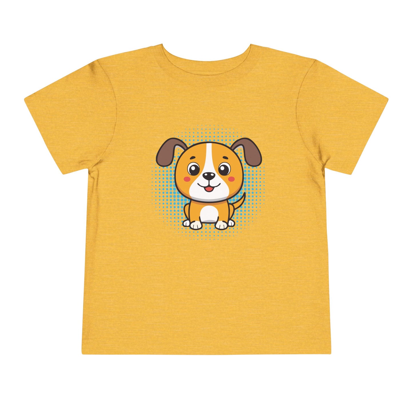 Bonita camiseta de manga corta para niños pequeños con diseño de cachorro: regalo adorable para amantes de las mascotas (2 a 5 años)