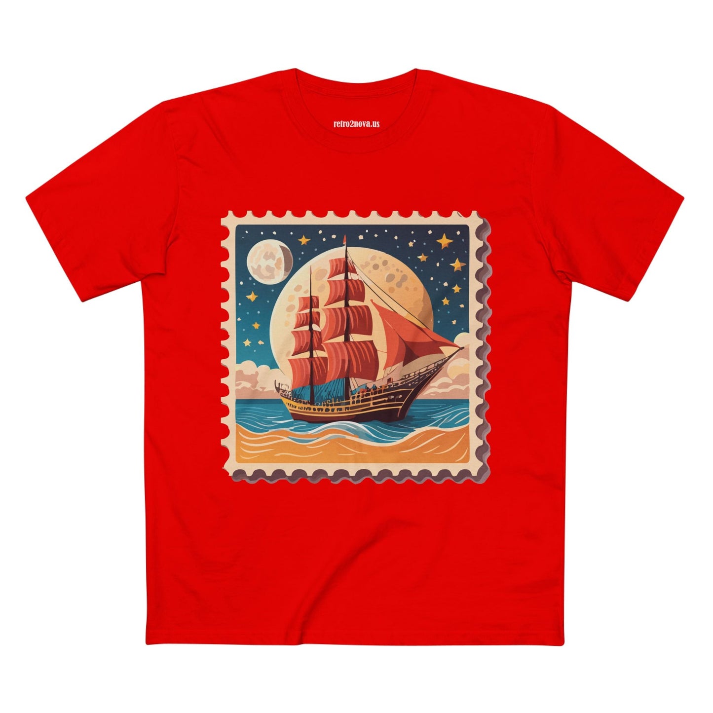 Stamp Shirt Postage Stamp Tee Unisex Premium Cotton Original Art Design By Retro2Nova