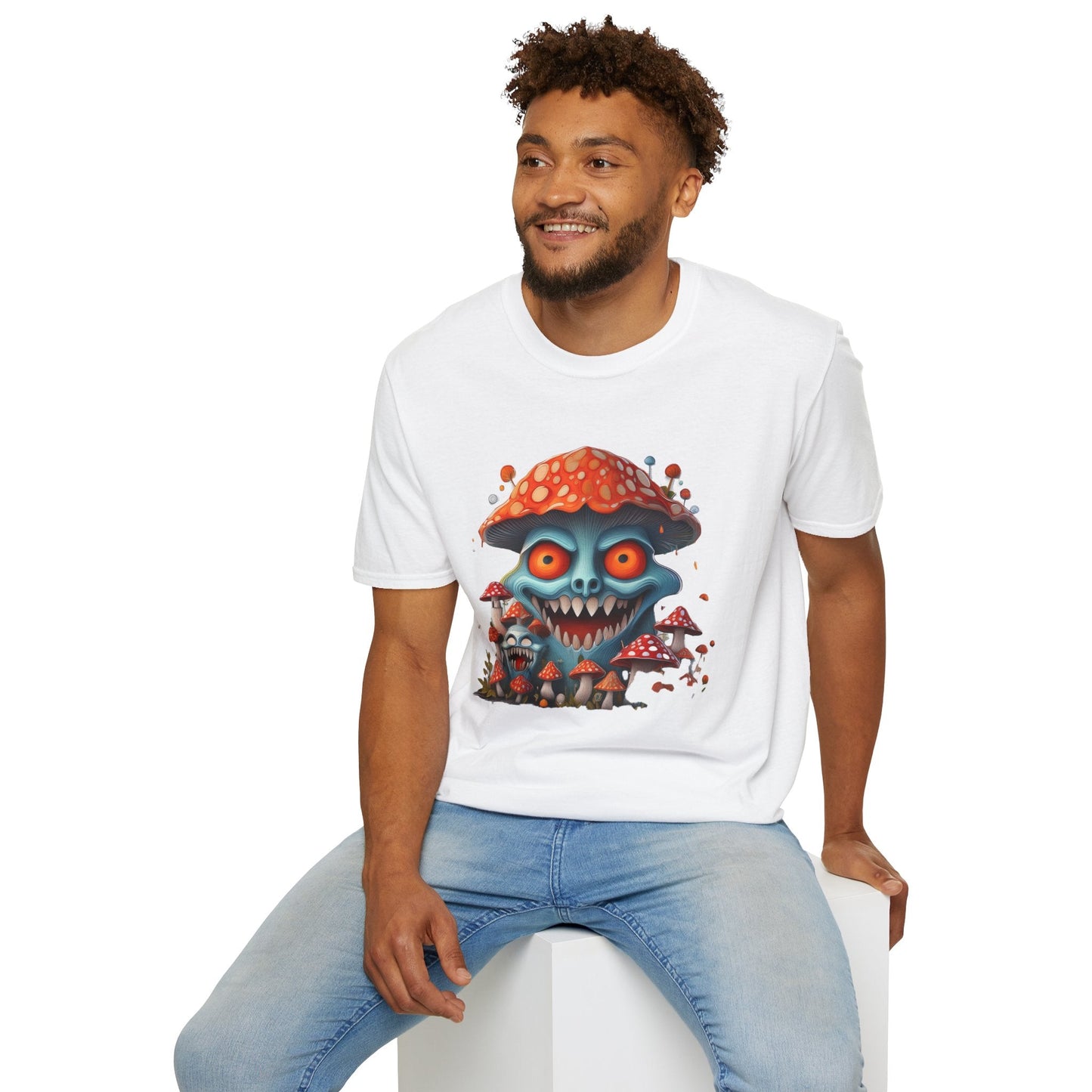 Mashroom Tee Shirt Unisex Softstyle Gildan 64000 Short Sleeve Tee With Funny Mashroom Fungus