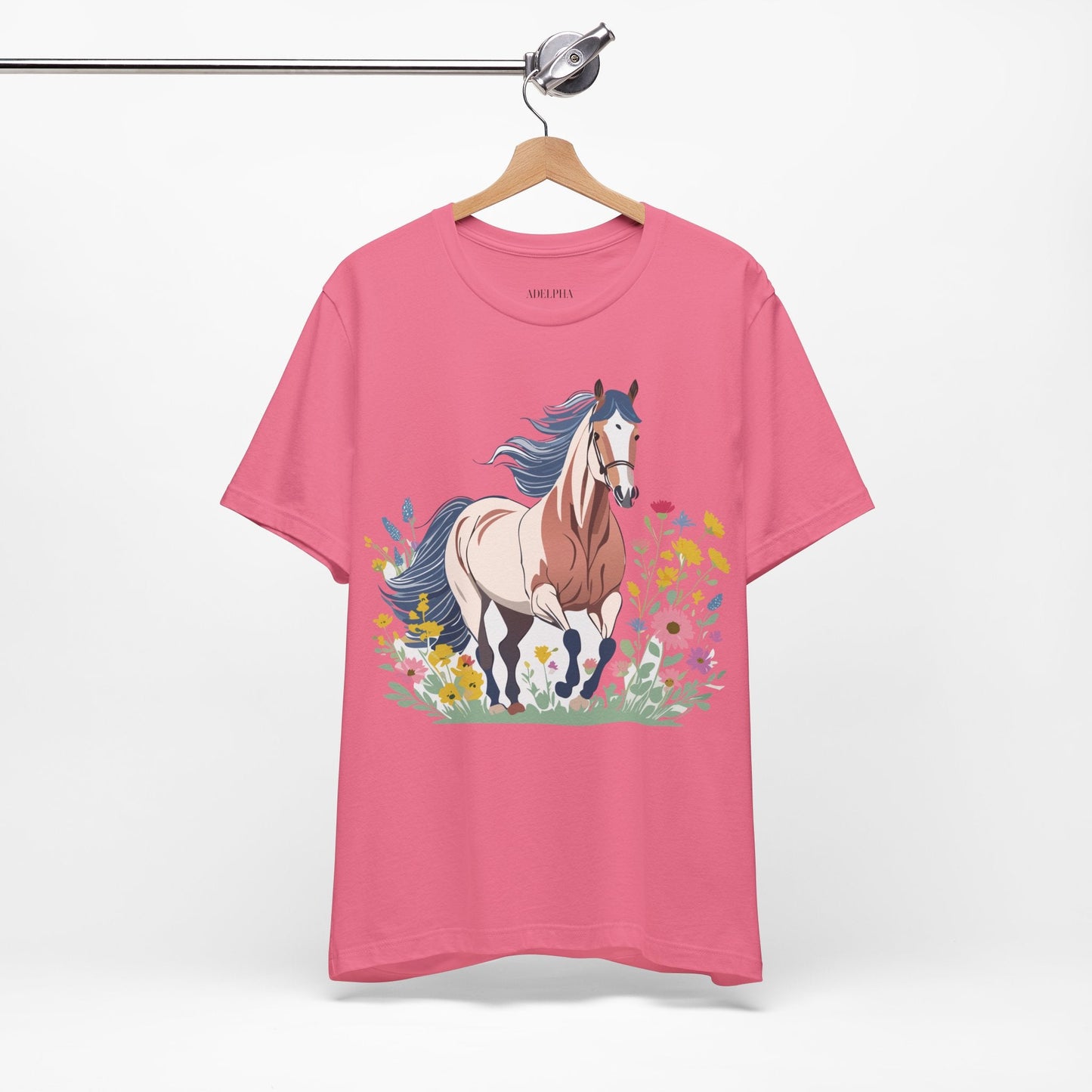 Horse Graphic Unisex 100 Cotton Vintage Animal Art T-Shirt 11