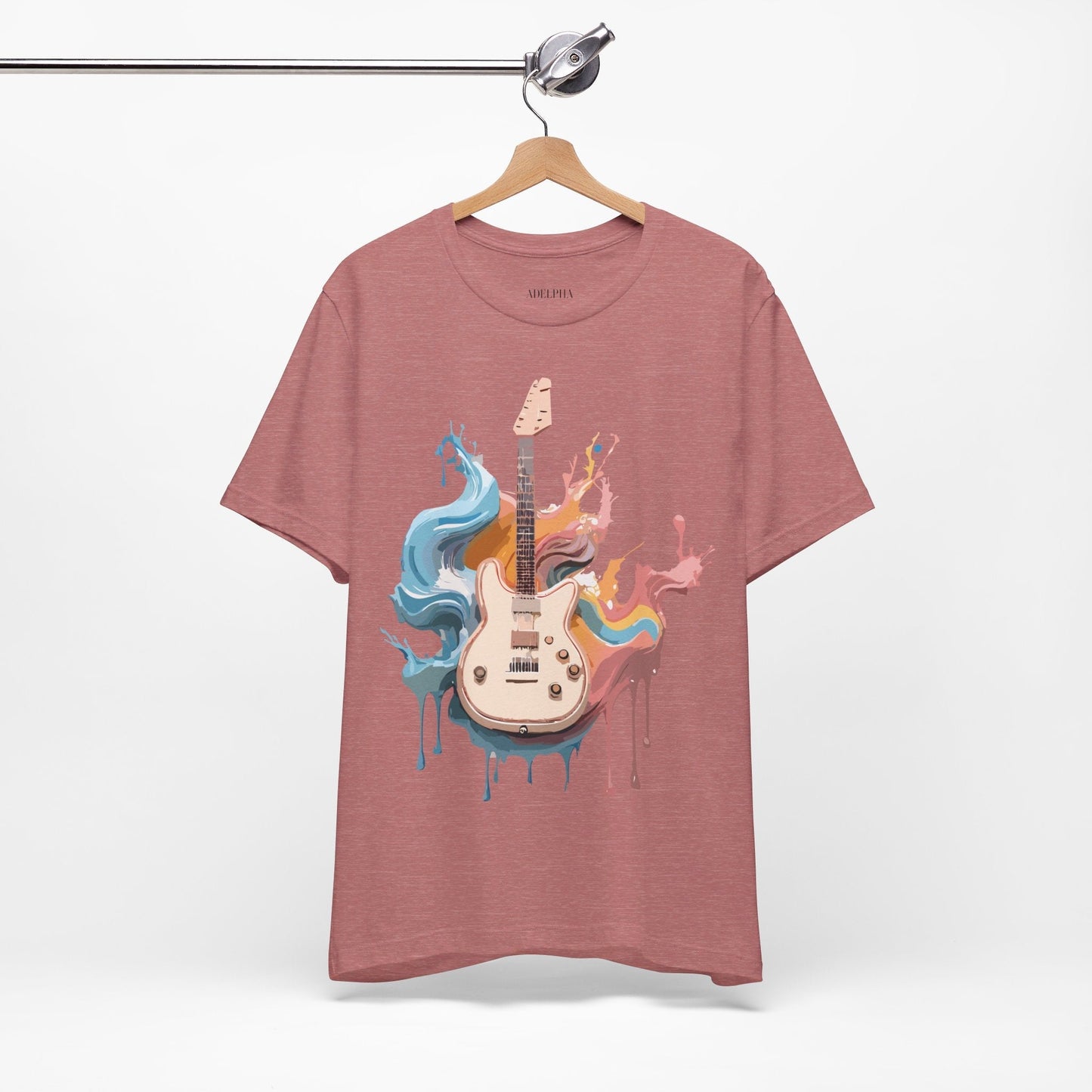 Music T Shirt Unisex Graphic Tee Featuring Original Adelpha Artwork Vintage Inspired Design