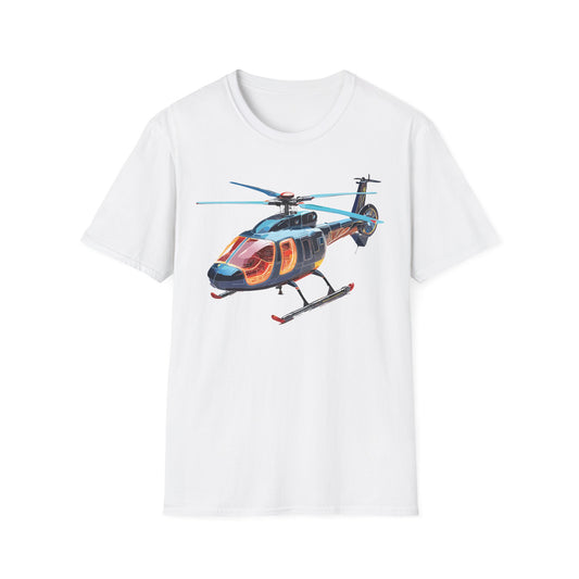 Chopper Helicopter Graphic Tee Gildan Unisex 100 Cotton Tee Shirt c05