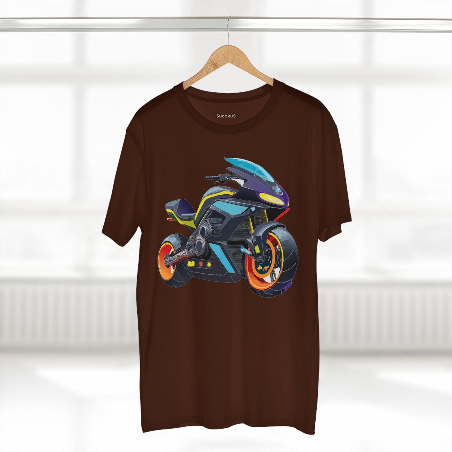 Moto Bike Graphic Unisex 100 Cotton Staple Tee 27