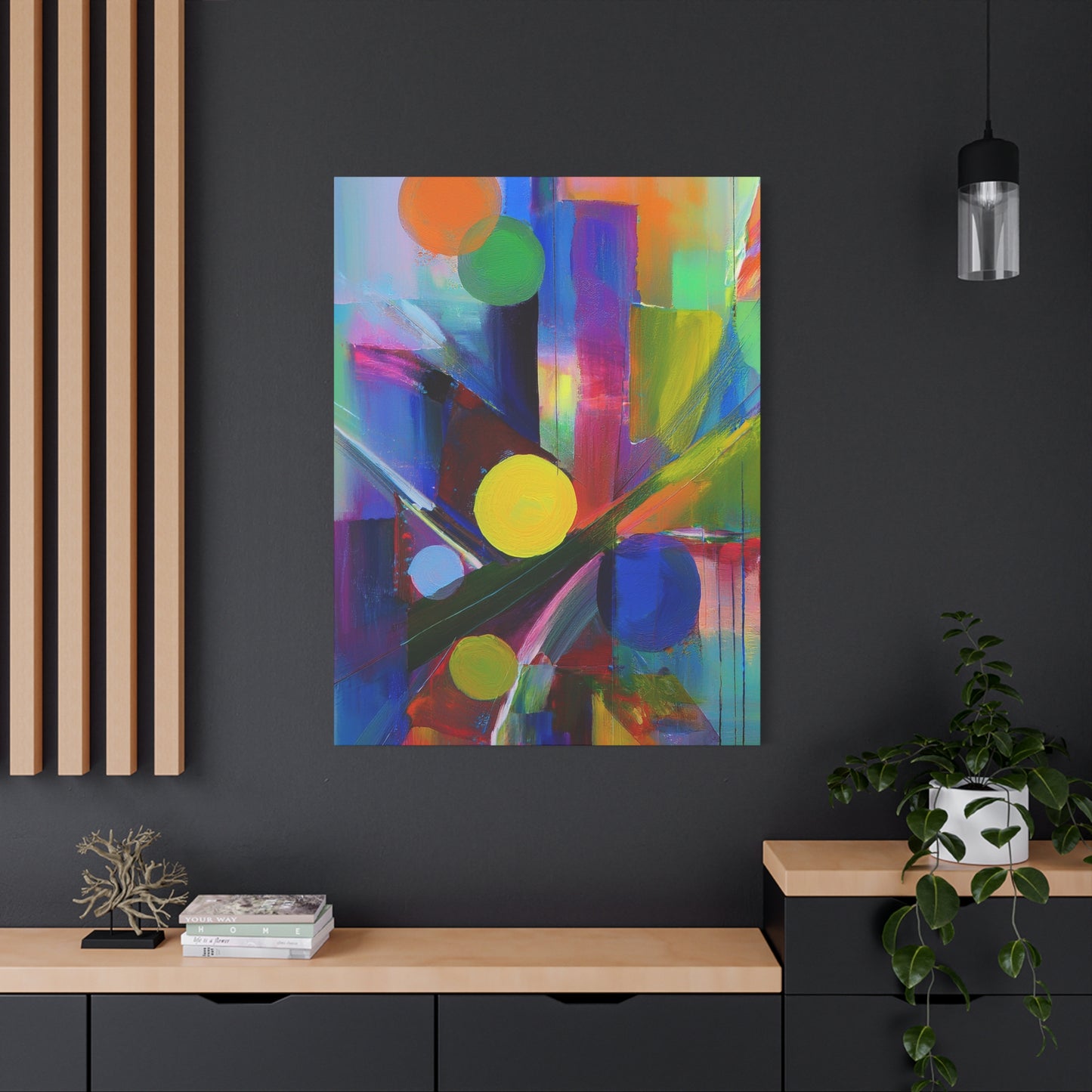 Abstract Painting Print Canvas 20x24,20x30,24x30, 24x32,24x36,30x40, 32x48,36x48,40x60 Pine-Wood Inner Frame ABS-11