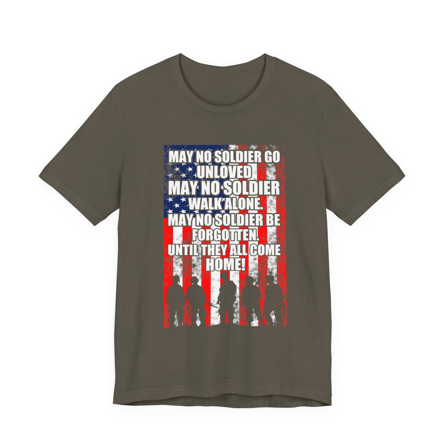 Army Veteran Patriotic Graphic Design Unisex Cotton T-Shirt v49