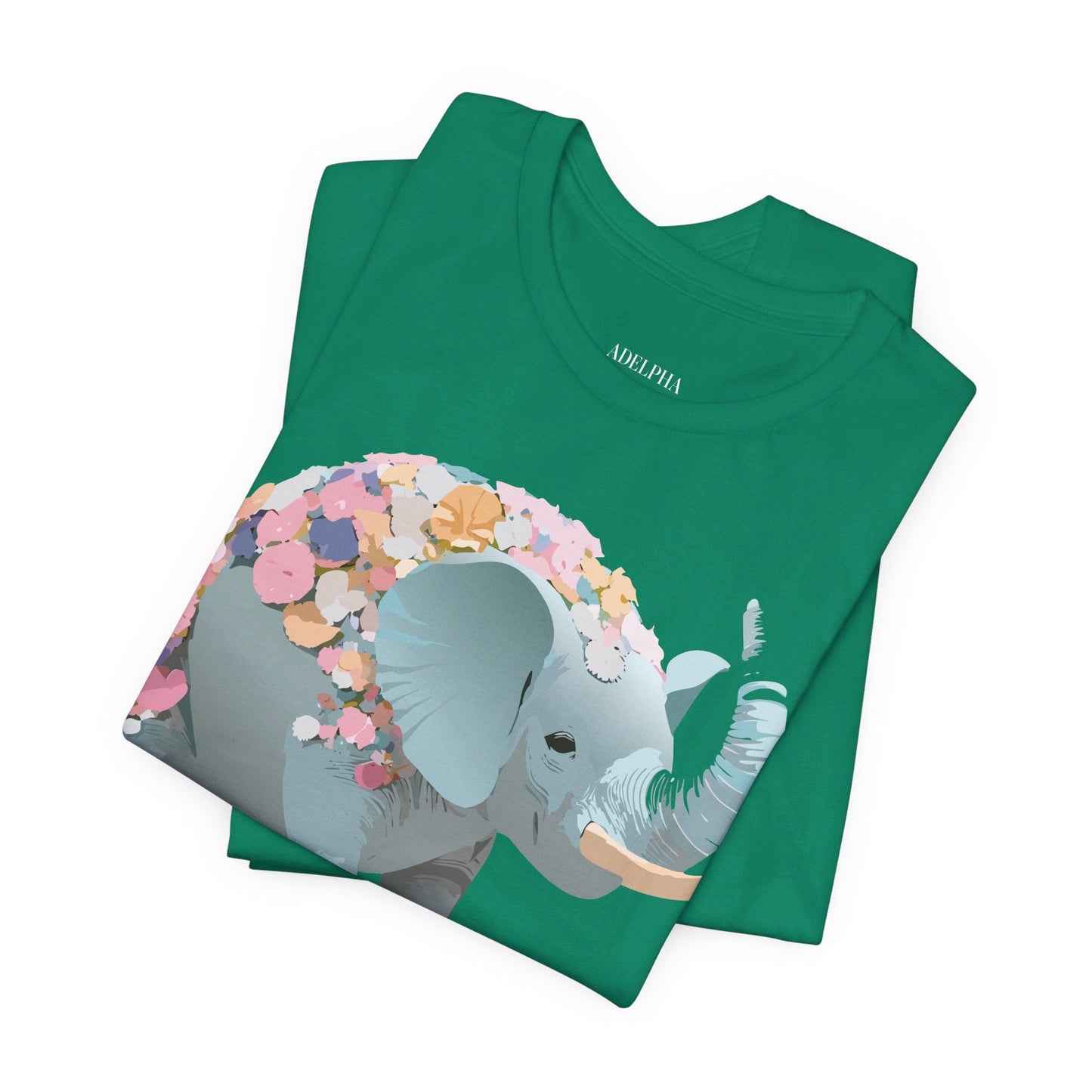 Elephant Graphic T Shirt Unisex Vintage Inspired Art Tee By Adelpha Short Sleeve