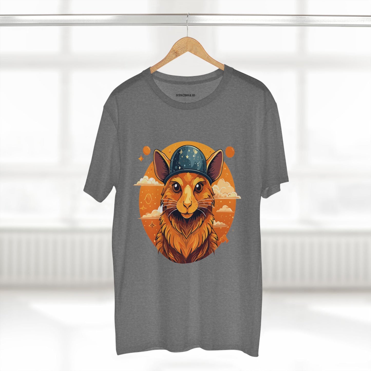 Rabbit Shirt Unisex Premium Cotton Tee With Original Art Design From Retro2Nova Art Collection Soft Breathable Comfort