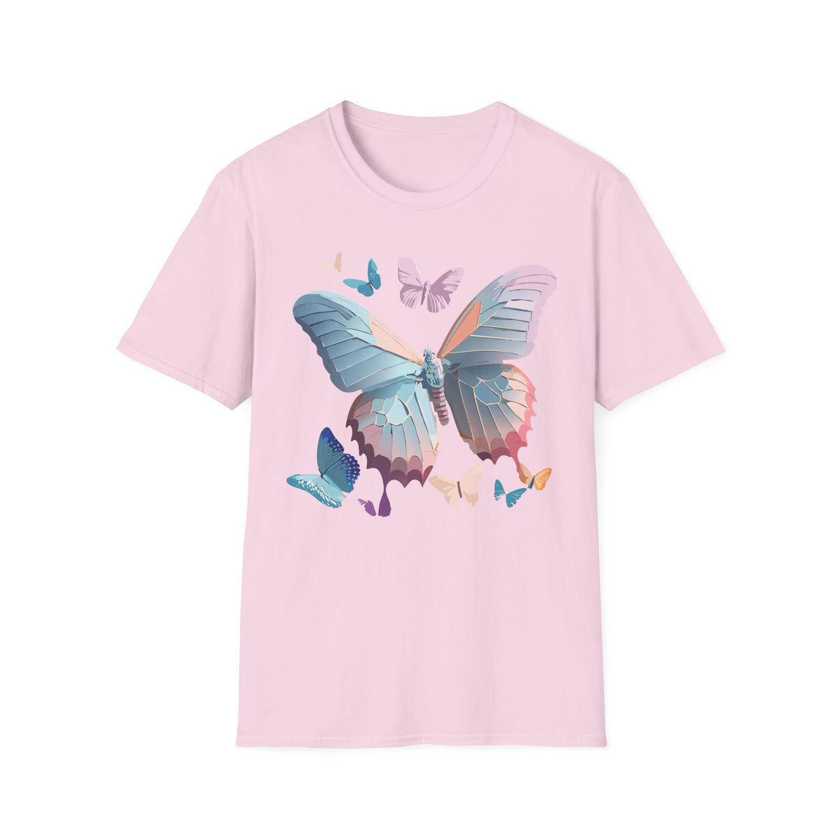 Butterfly Watercolor Tee — Pastel Wings Graphic Tee Unisex 100 Cotton Gildan T-Shirt