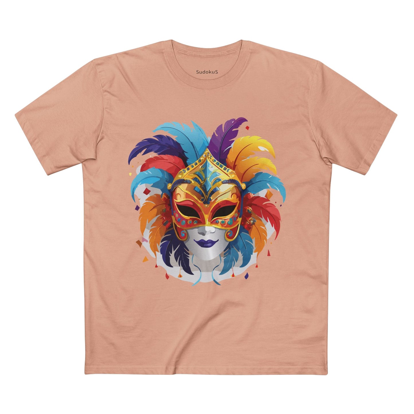 Mask Graphic Unisex 100 Cotton Staple Tee 11