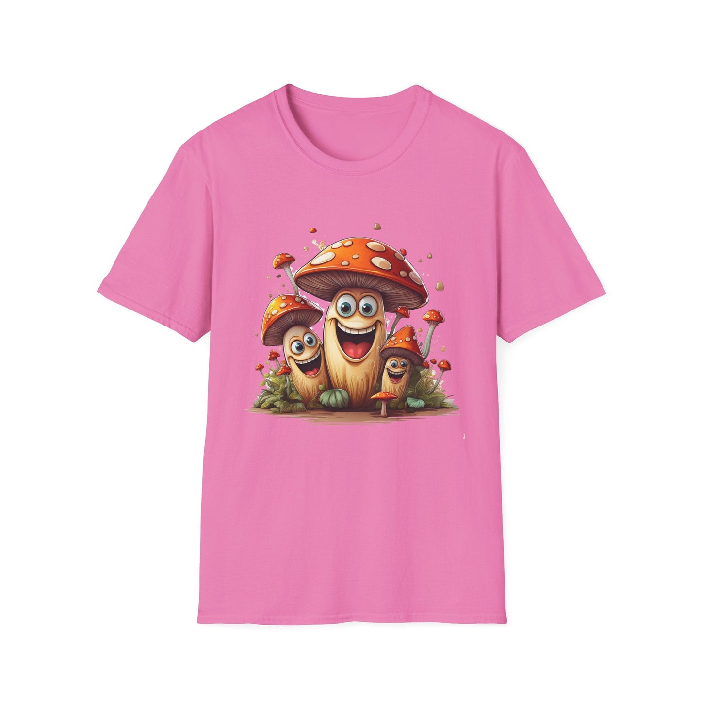 Mashroom Tee Shirt Unisex Funny Mashroom Design Softstyle 100 Percent Cotton Gildan