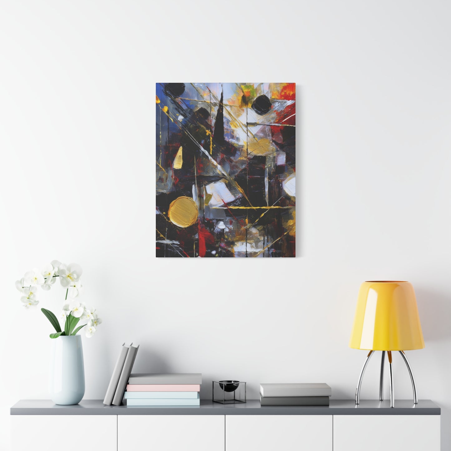 Abstract Oil Painting Print Canvas 20x24,20x30,24x30 24x32,24x36,30x40 32x48,36x48,40x60 Pine-Wood Inner Frame ABS-195