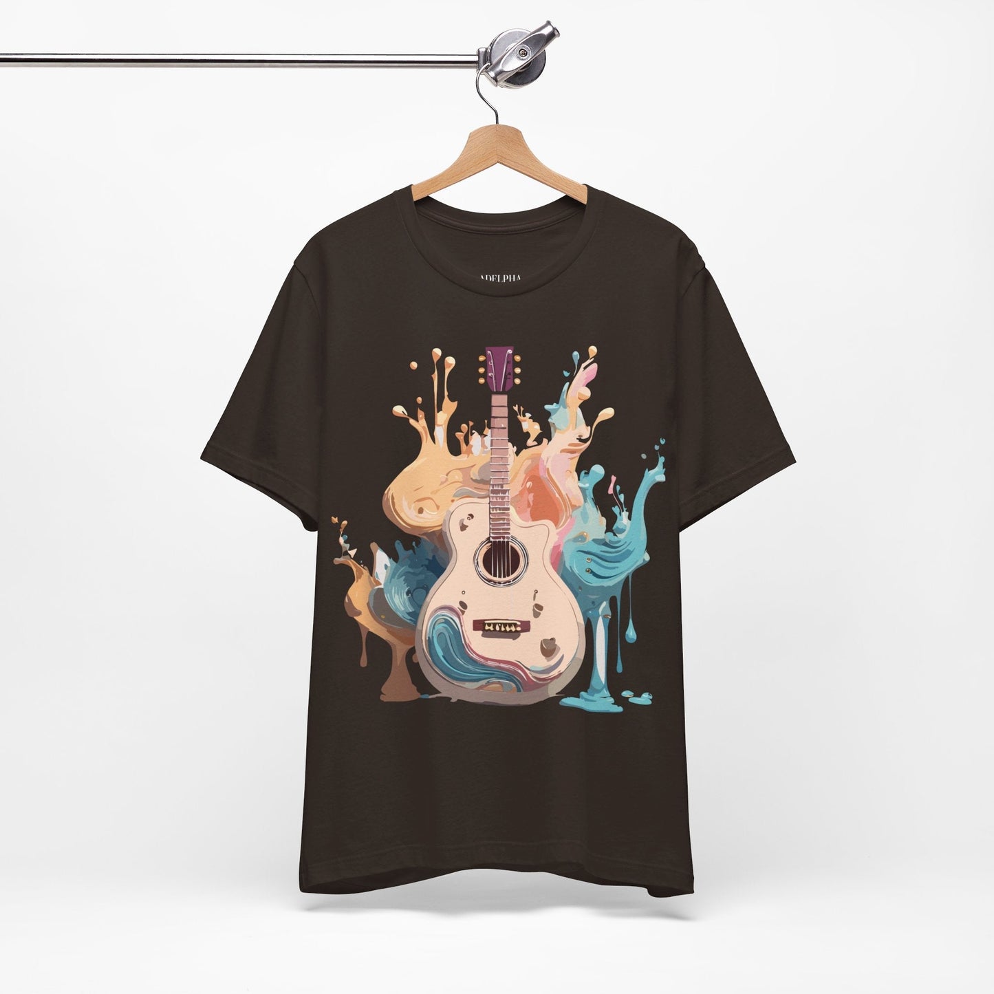 Music Graphic Unisex 100 Cotton Vintage Art with Musical Elements Tee 67