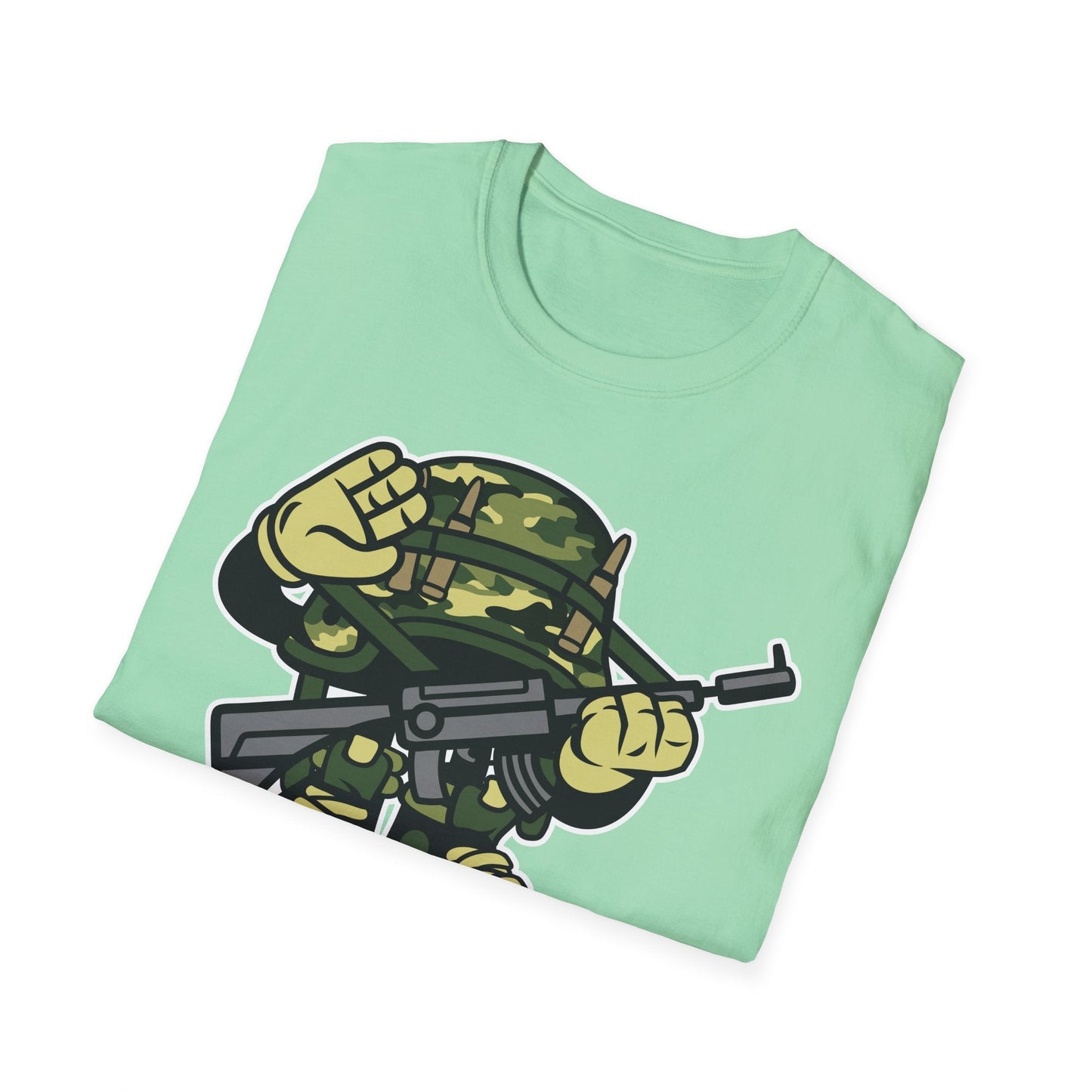Cartoon T Shirt Animation Tee Funny Art Design Unisex Softstyle 64000 Lightweight Cotton Tee