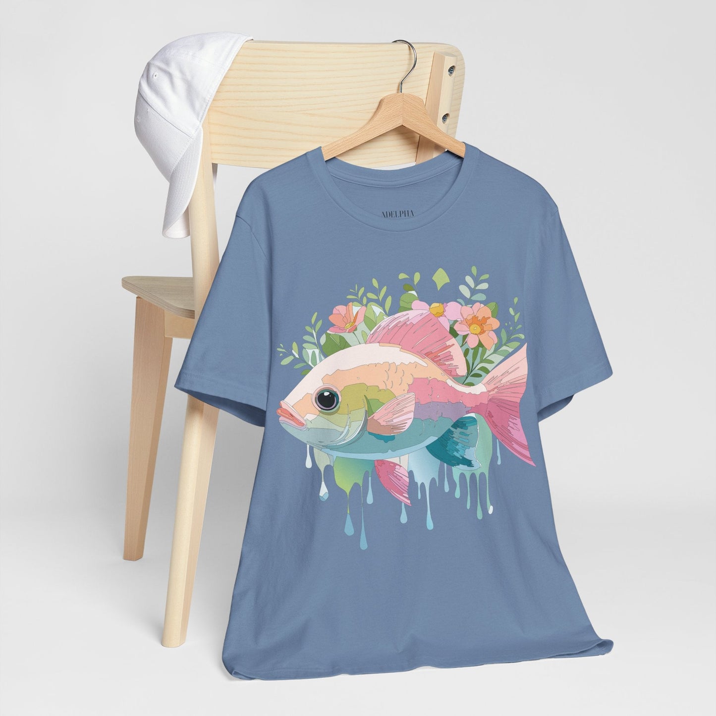 Fish Shirt Graphic Tee Unisex Adelpha Art Design Vintage Inspired Artwork for Everyday Wear