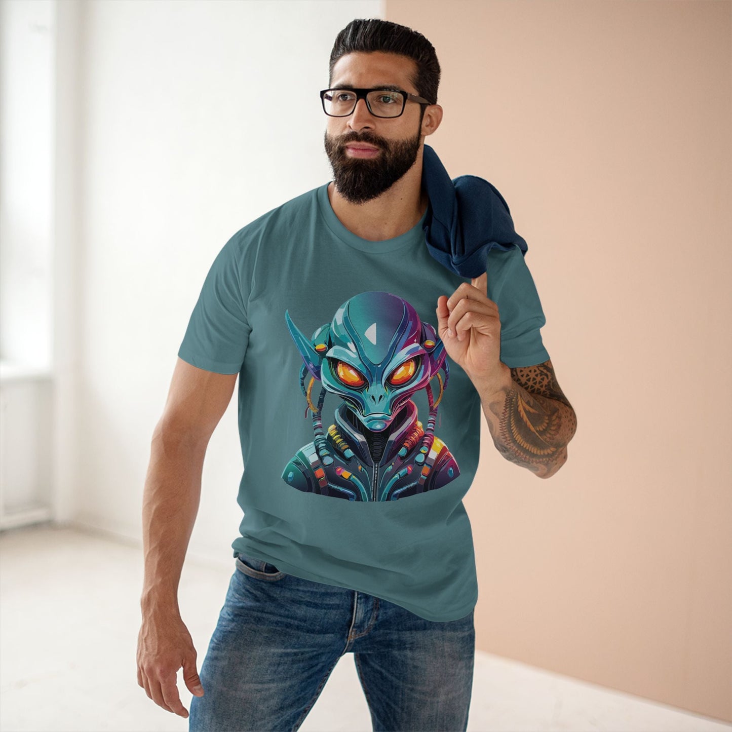 Aliens Graphic Unisex 100 Cotton Staple Tee 10