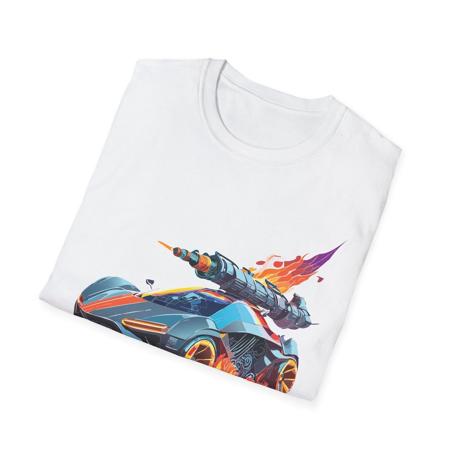 Car T Shirt for Car Lovers Unisex Softstyle Tee 64000 Hot Wheels Design Shirt with Cars
