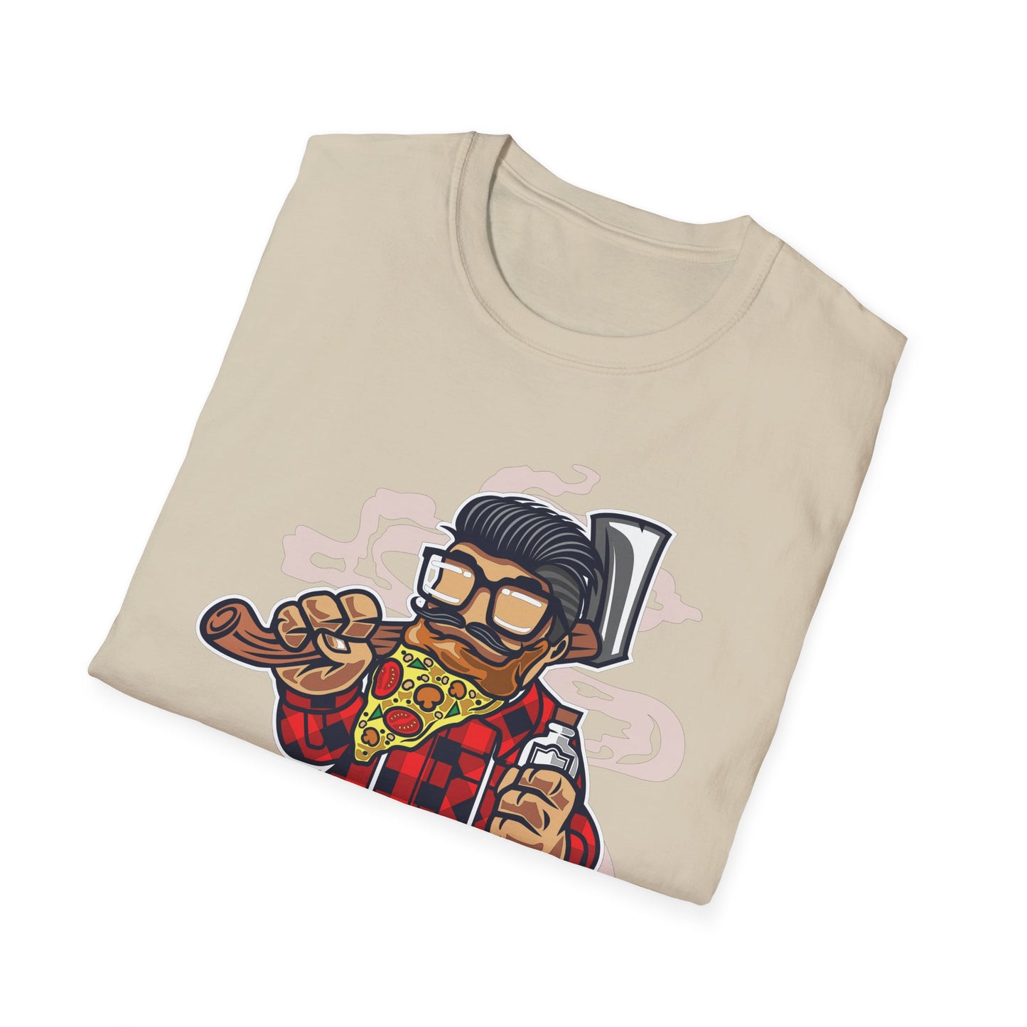 Unisex Cotton T-Shirt with Cartoon Graphic Design