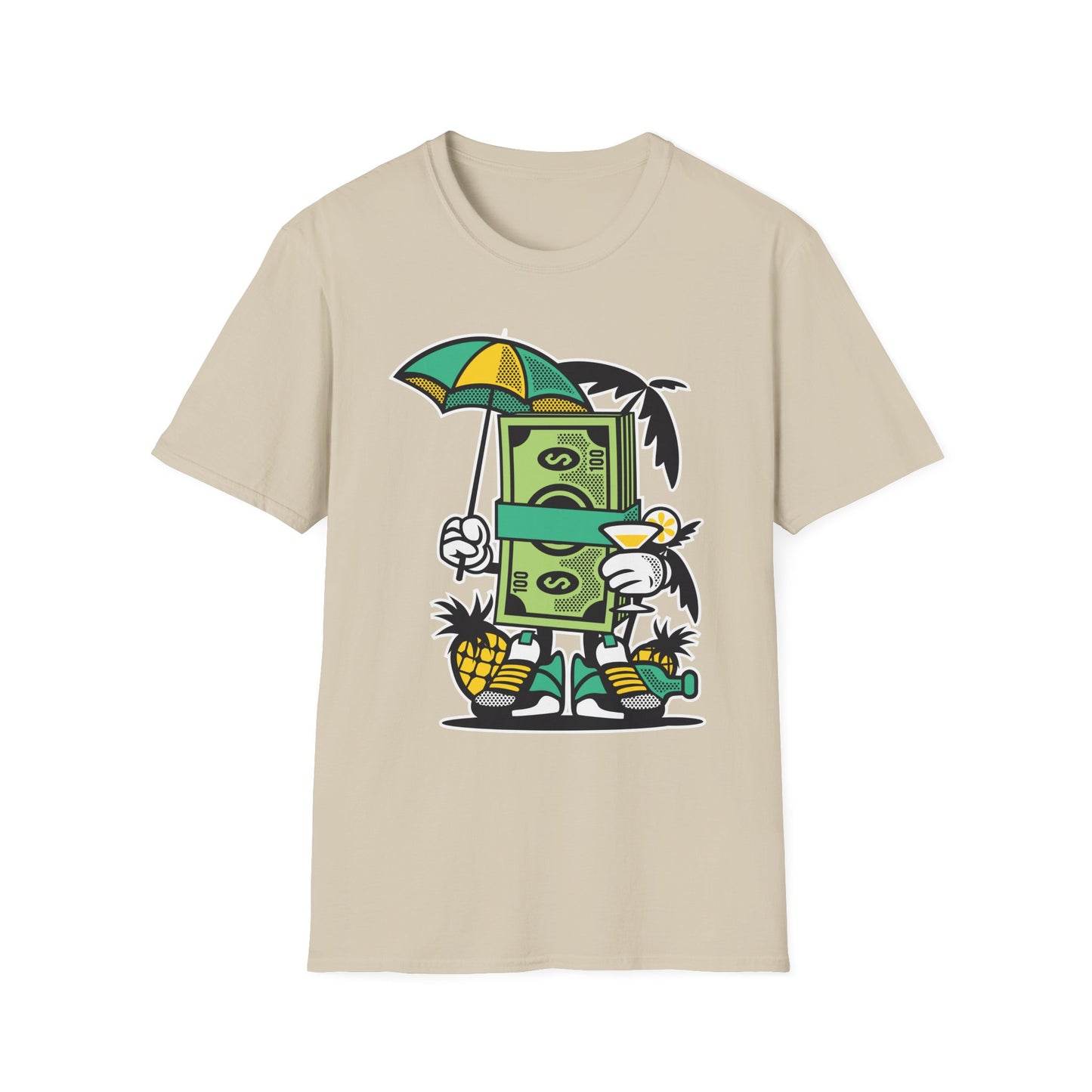 Unisex Cotton T-Shirt with Cartoon Graphic Design