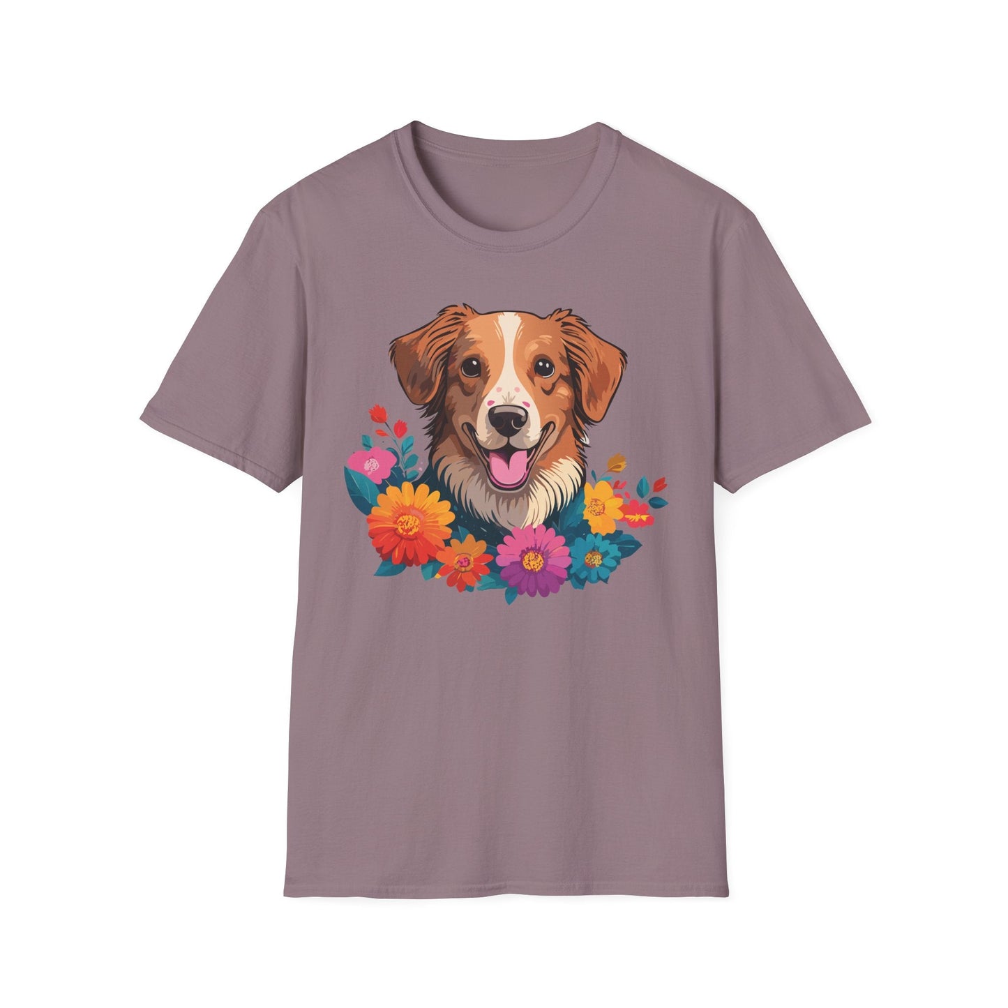 Dog Shirt Unisex Animal Tee Short Sleeve Gildan Softstyle 64000 Cotton Tee