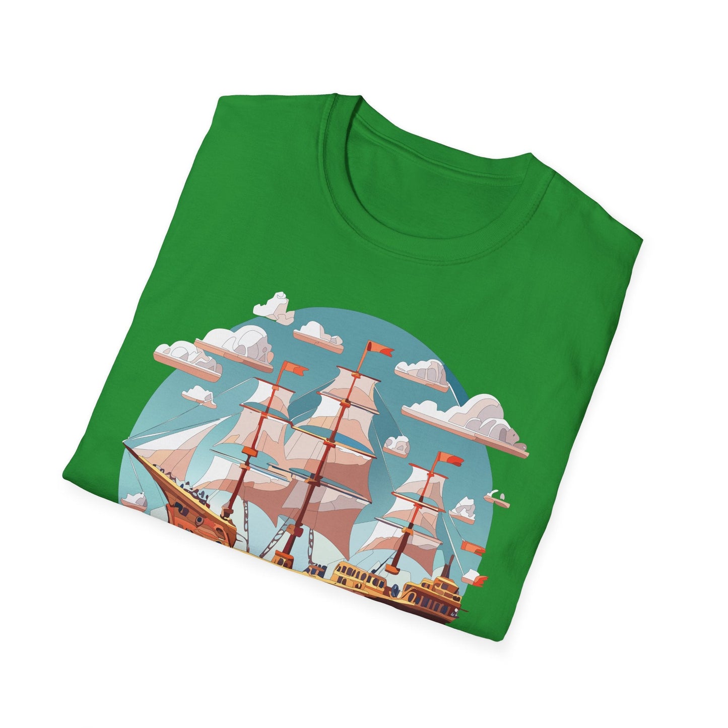 Unisex Ship Frigate Vessel T Shirt Softstyle 64000 Cotton Tee Ultimate Everyday Comfort