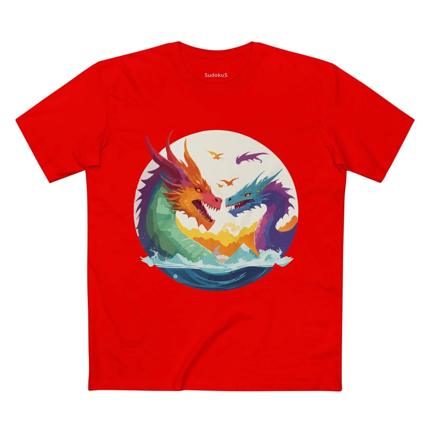 Dragon Graphic Unisex 100 Cotton Staple Tee 20