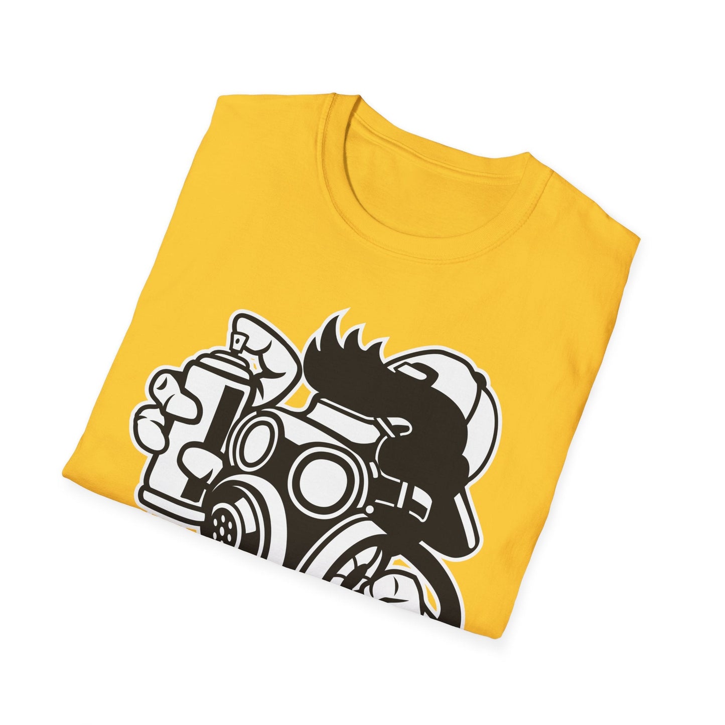 Cartoon T Shirt Unisex Animation Tee Funny Art Design Gildan Softstyle 64000 Ring Spun Cotton