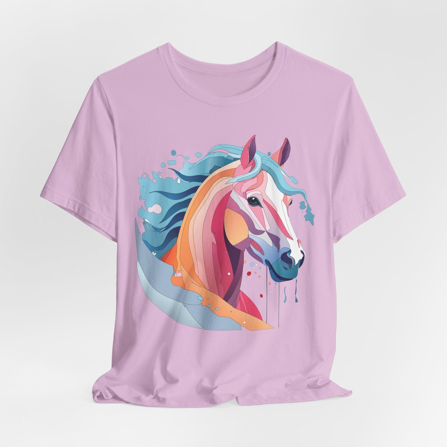 Unisex Animal Tee Shirt With Art Design Wild Animals Short Sleeve Premium Comfort Fit