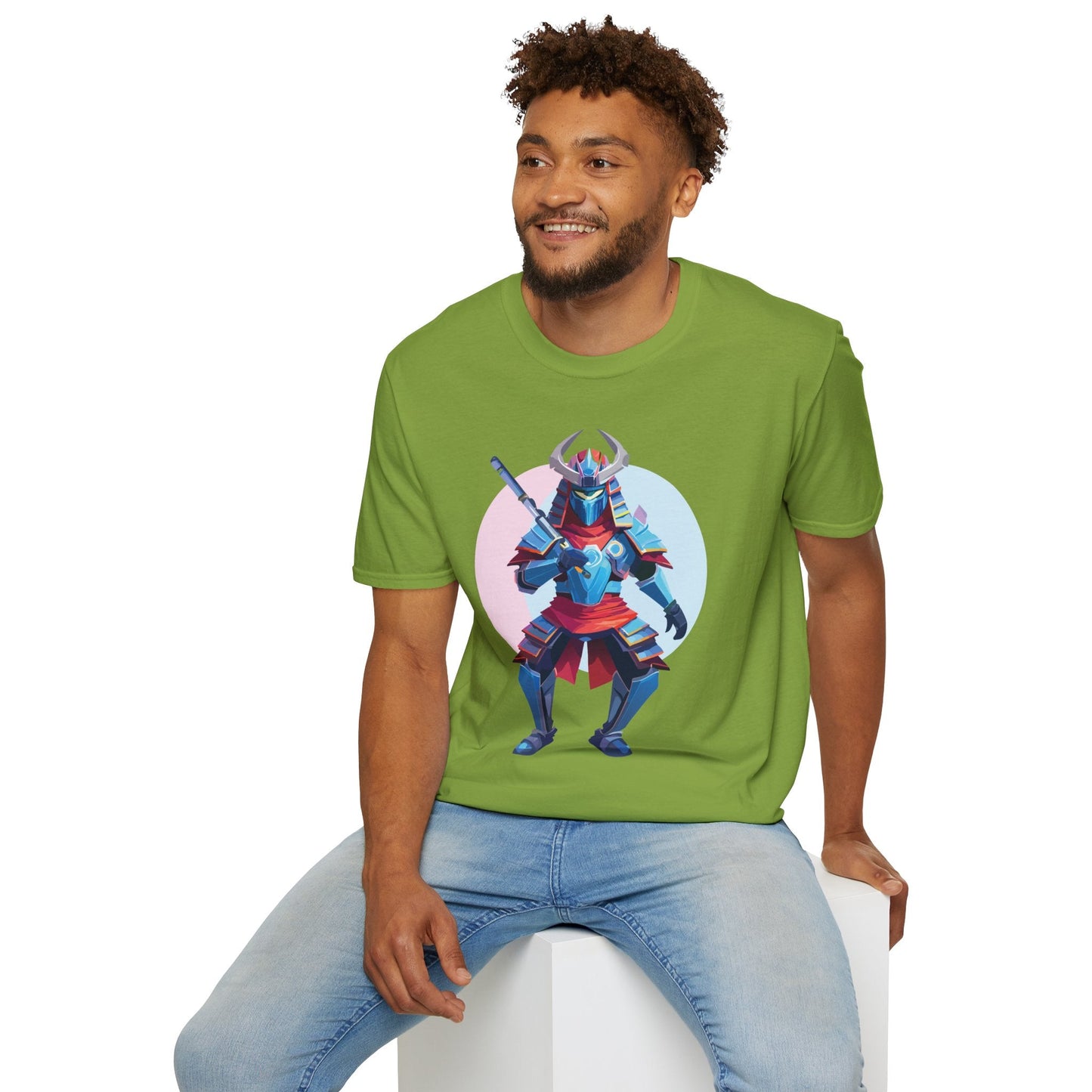 Samurai T Shirt Unisex Softstyle Tee Made From 100 Percent Ring Spun Cotton Gildan 64000