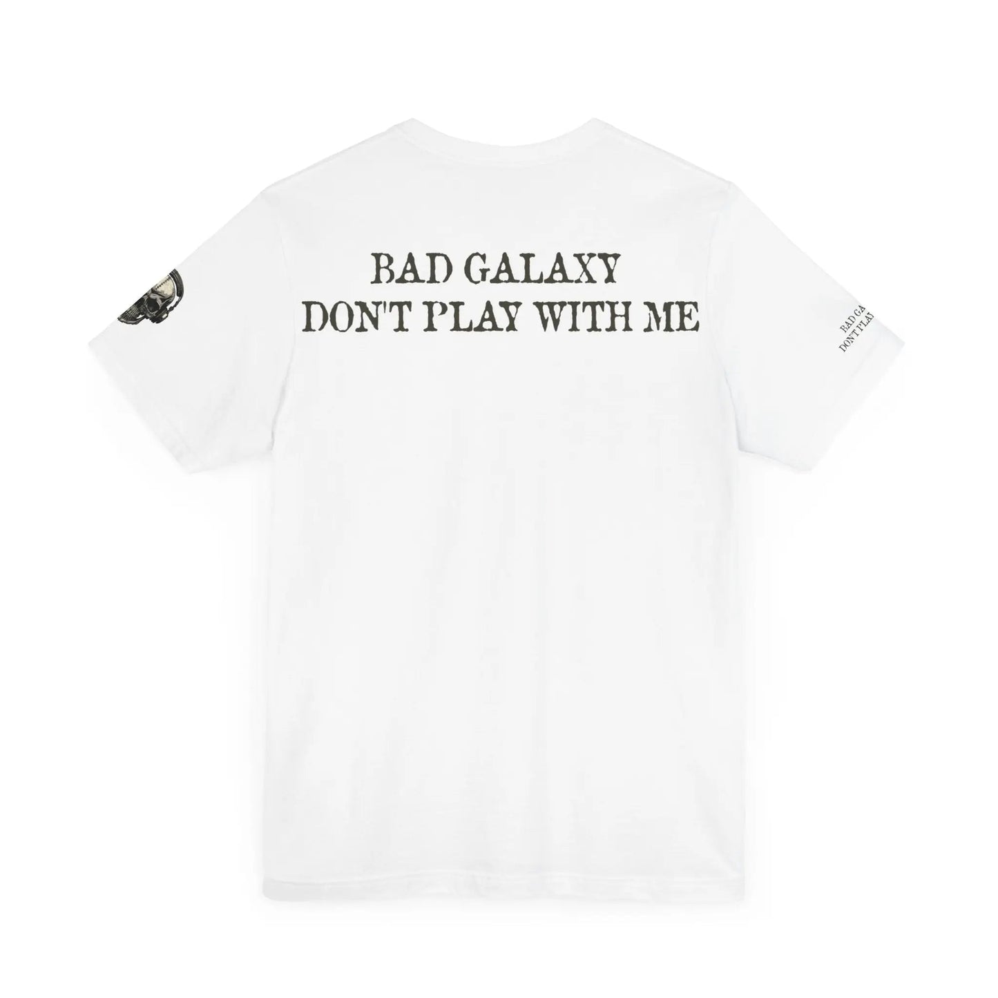 Skull T Shirt From Bad Galaxy Made To Order 100 Percent Cotton With Eco Friendly Inks Free Shipping