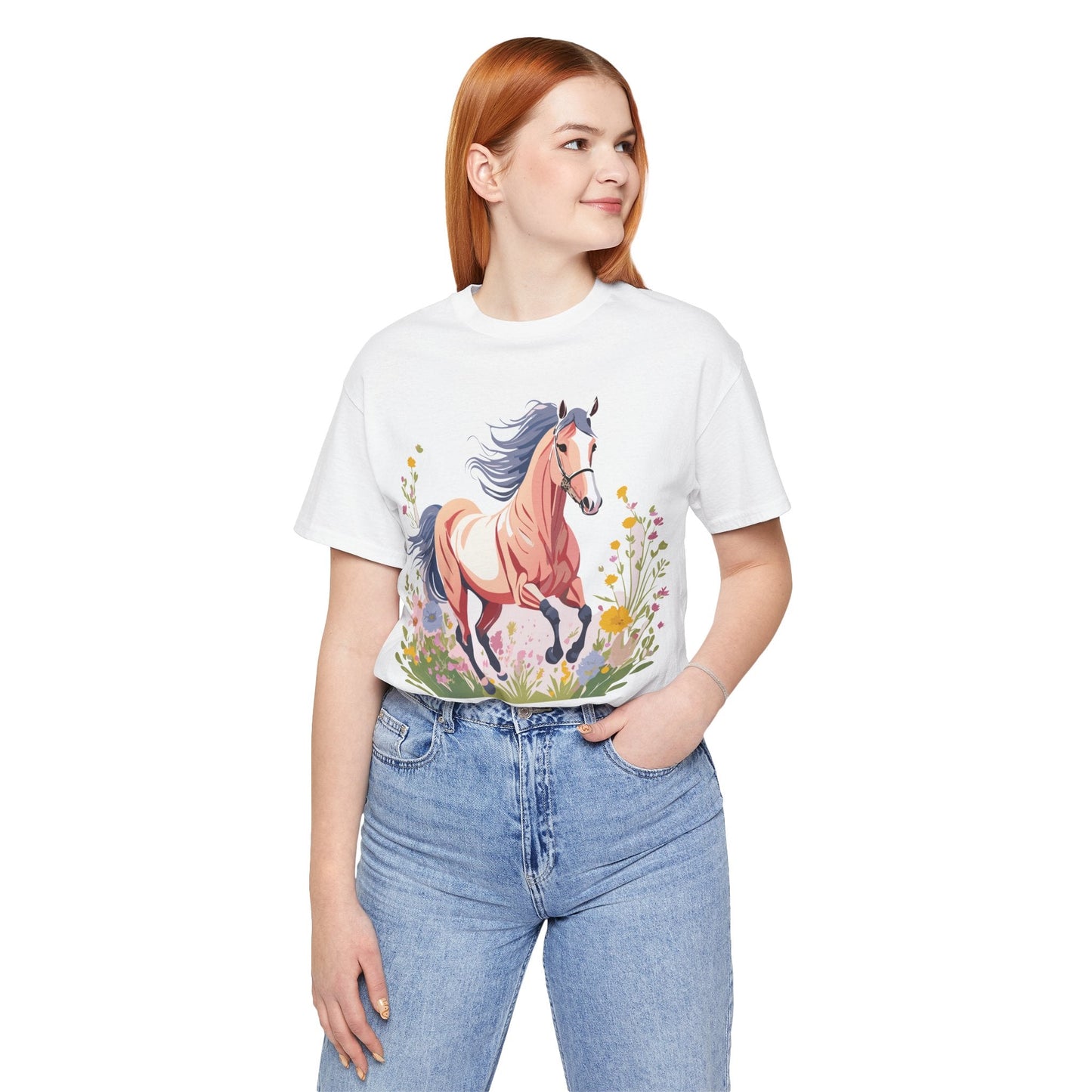 Horse Graphic Unisex 100 Cotton Vintage Animal Art T-Shirt 9