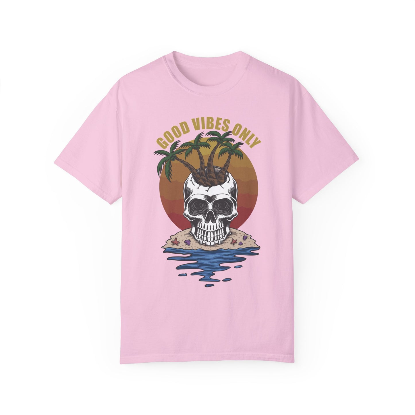 Unisex Cotton Tee Shirt with Skull