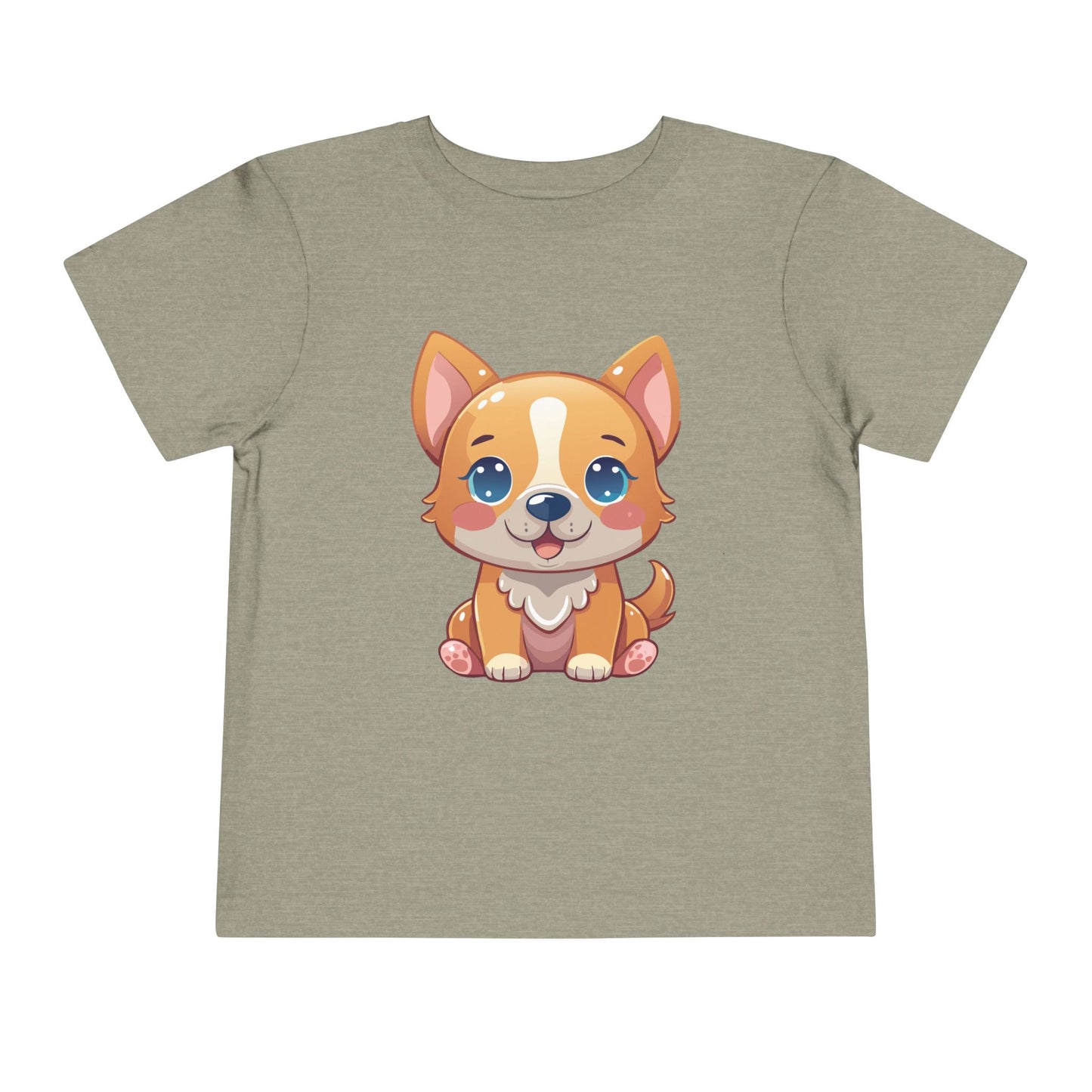 Bonita camiseta de manga corta para niños pequeños con diseño de cachorro: regalo adorable para amantes de las mascotas (2 a 5 años)