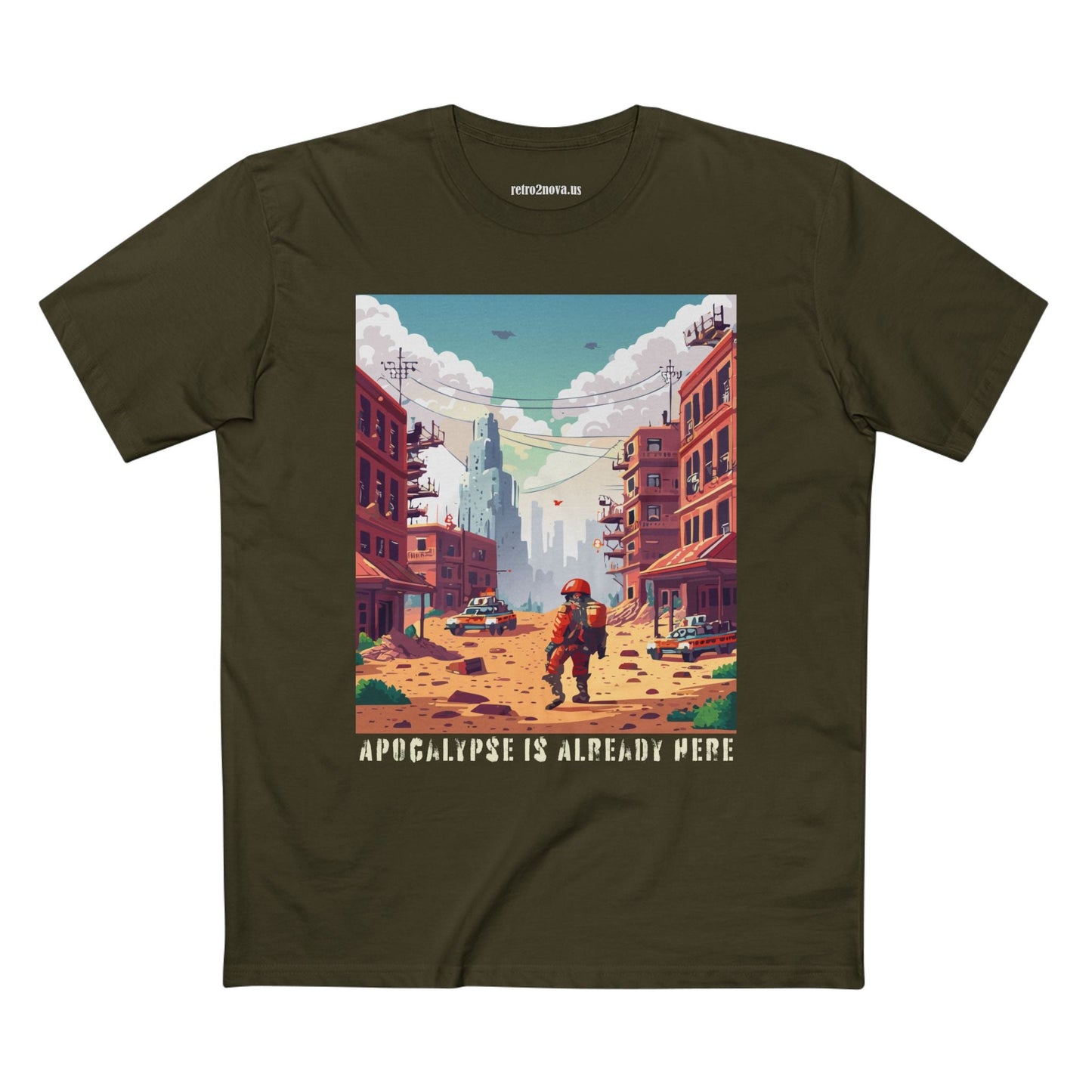 Cataclysm Doomsday Shirt Unisex Premium Cotton Tee With Original Art Design Retro2Nova