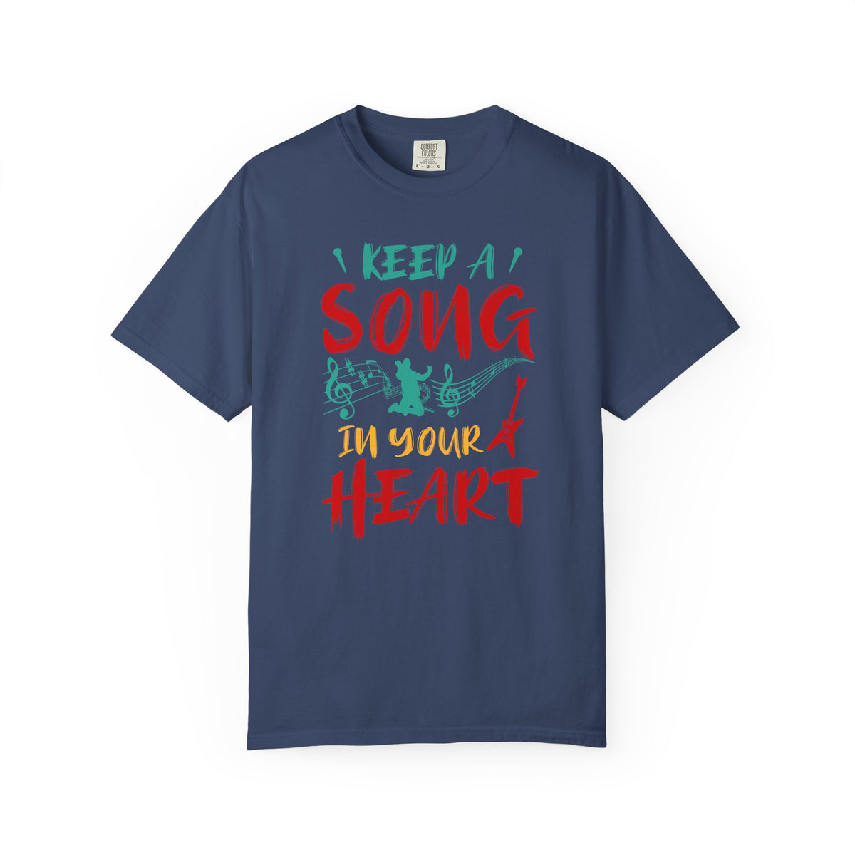 I Keep a Song in Your Heart T-Shirt Music Note Silhouettes Unisex Cotton Tee 037